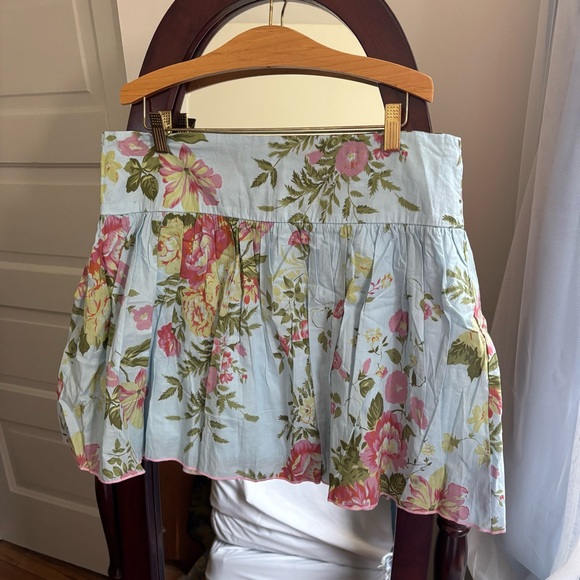 Vintage floral low rise mini 90s y2k skirt - Picture 2 of 7